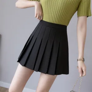 ContiNent 33 Sexy Women Pleated Skirt Summer High Waist Chic A Line Ladies Pink Mini Skirt Korean Zipper Preppy Style Girls Dance Skirt
