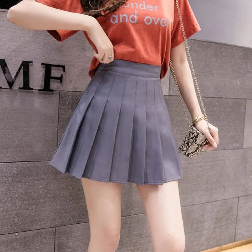ContiNent 33 Sexy Women Pleated Skirt Summer High Waist Chic A Line Ladies Pink Mini Skirt Korean Zipper Preppy Style Girls Dance Skirt