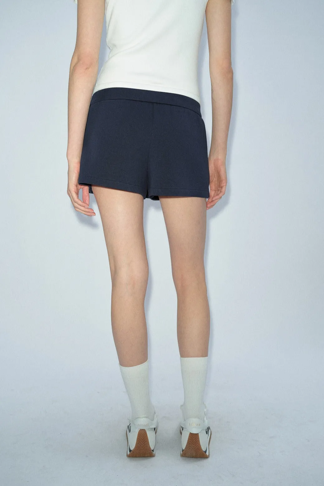 Cotton blend pleated chic short skirt pants | 2 color