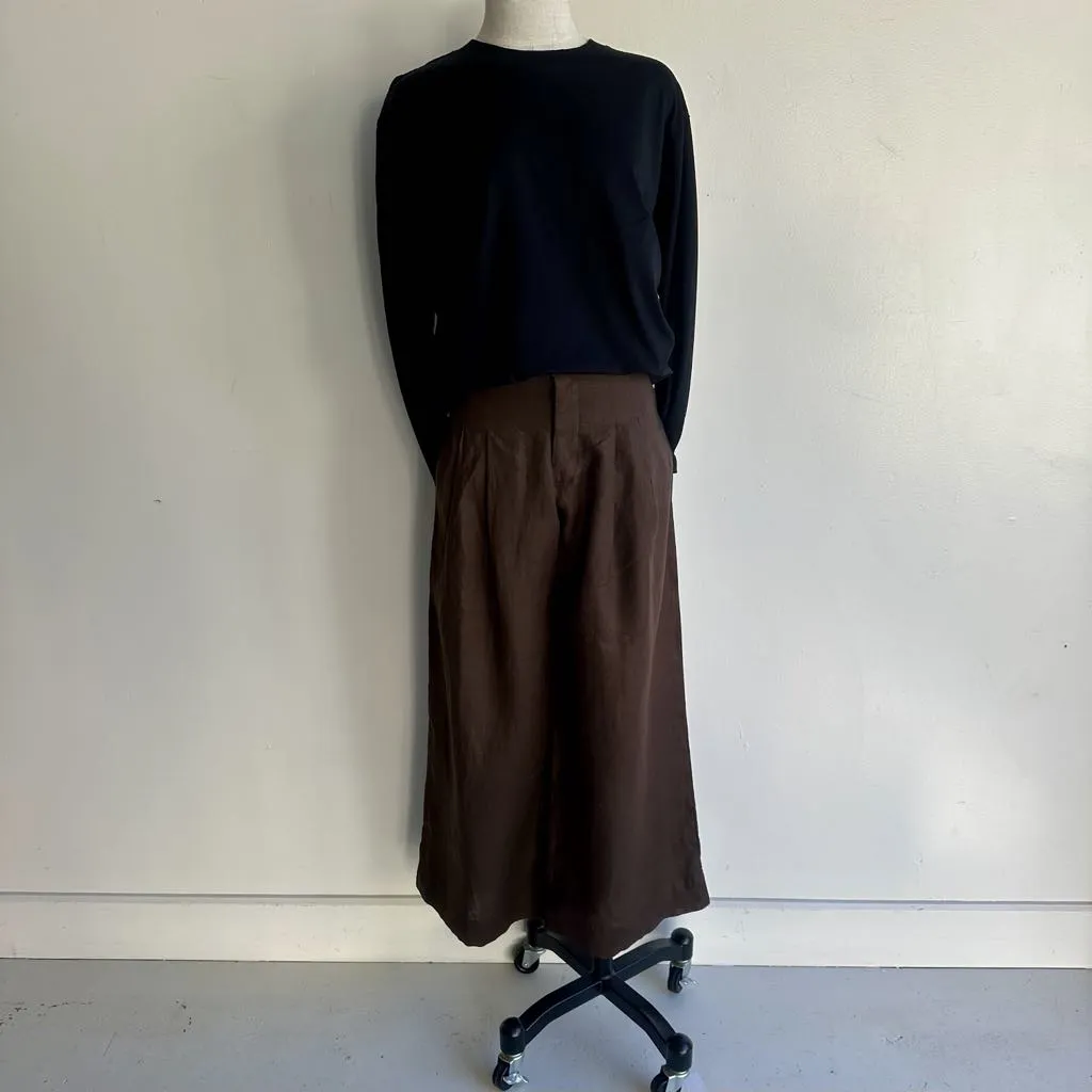 Danube Wide Leg Trousers in Cocoa