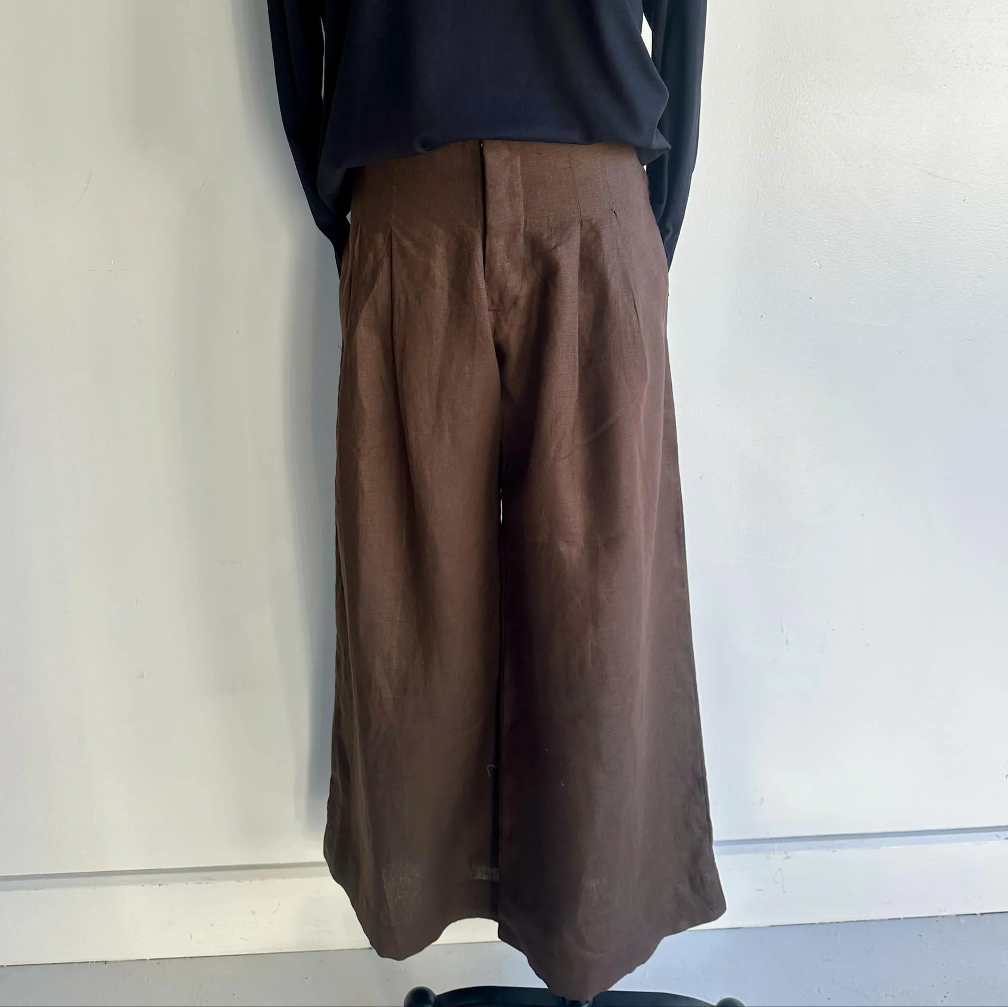 Danube Wide Leg Trousers in Cocoa