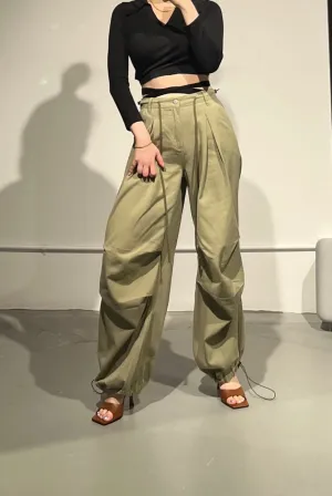Dazy Pintucked Cargo Pants