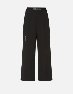 Double Waistband Wide Leg Pants