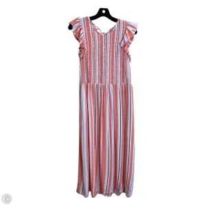 Dress Casual Midi By A New Day In Striped Pattern, Size: M