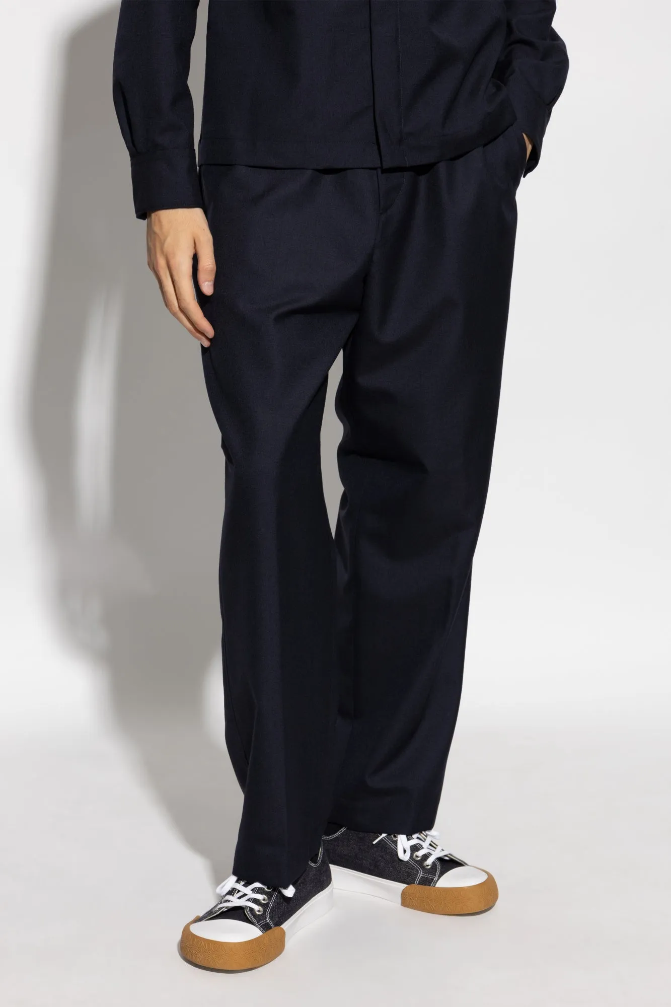 Dries Van Noten Woolen trousers in NAVY BLUE - 50