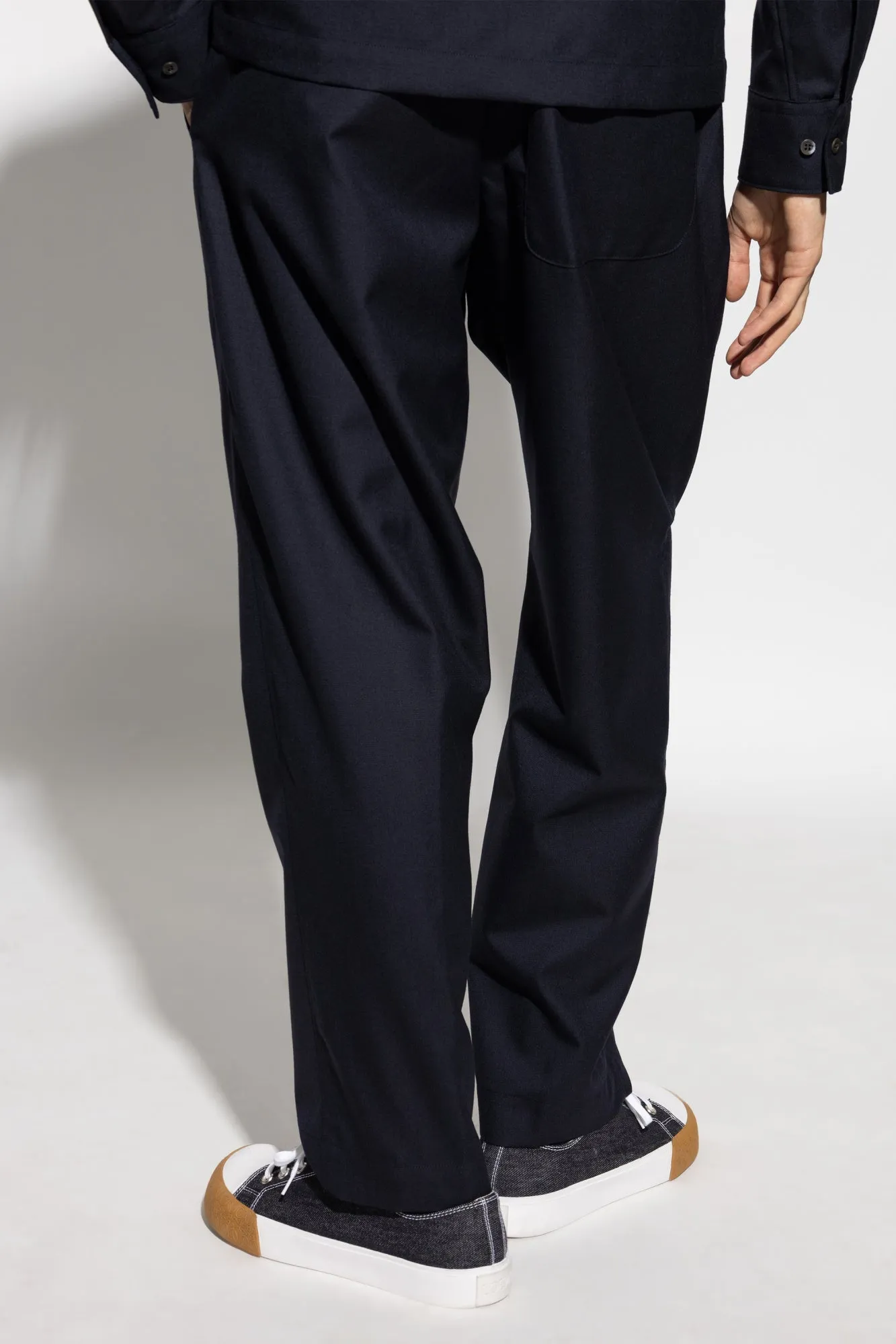 Dries Van Noten Woolen trousers in NAVY BLUE - 50