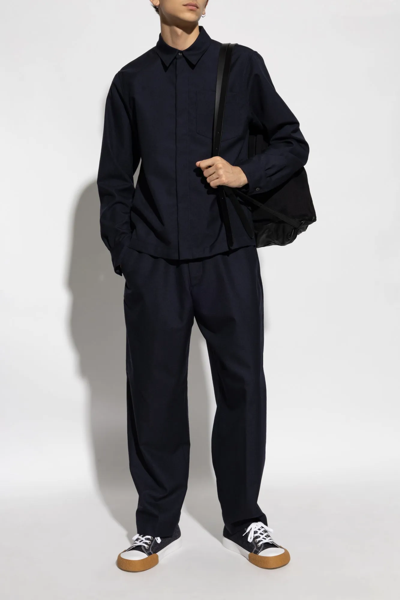 Dries Van Noten Woolen trousers in NAVY BLUE - 50