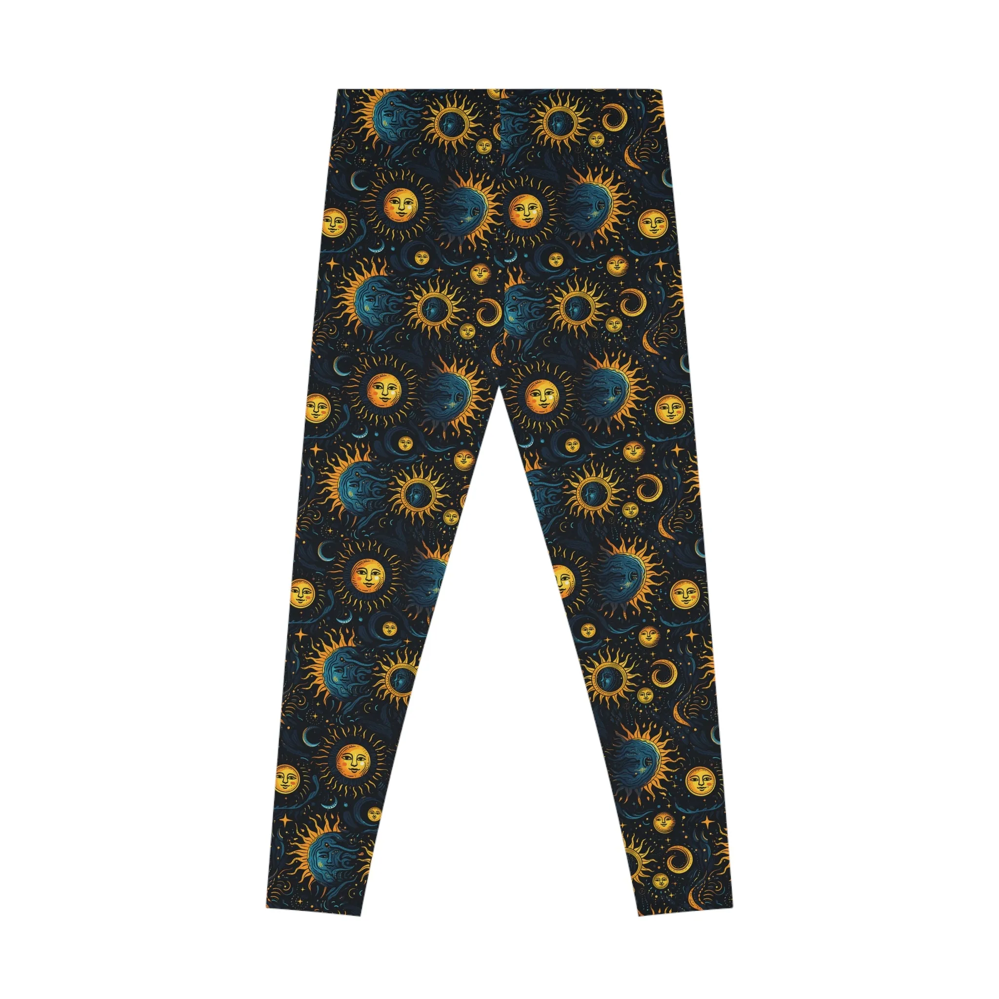 Eclipse Whispers Stretchy Leggings - Cosmic Yoga Pants for Freedom and Comfort