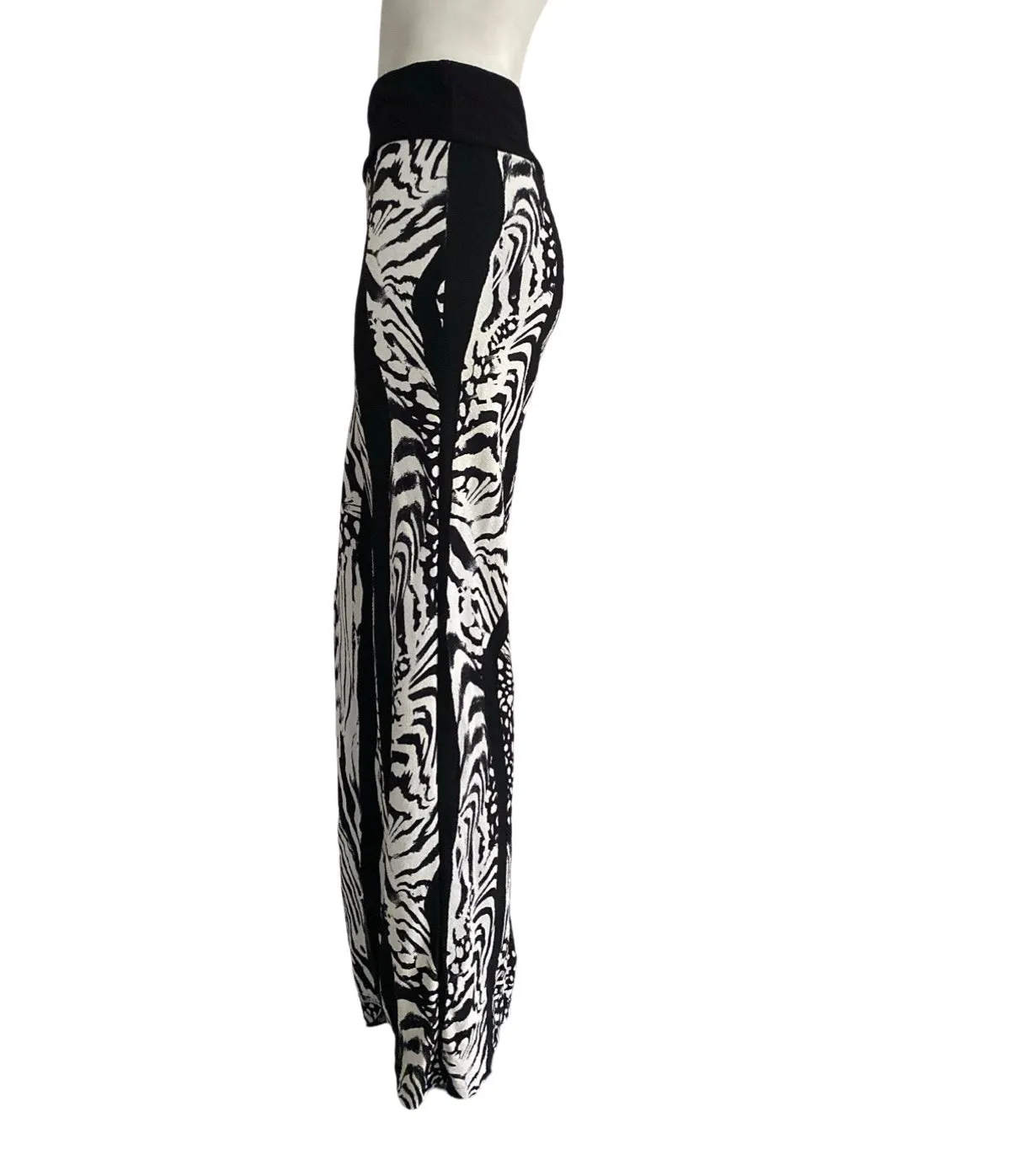 EFFIE Off-White Luxurious Burnout fabric Palazzo Pants