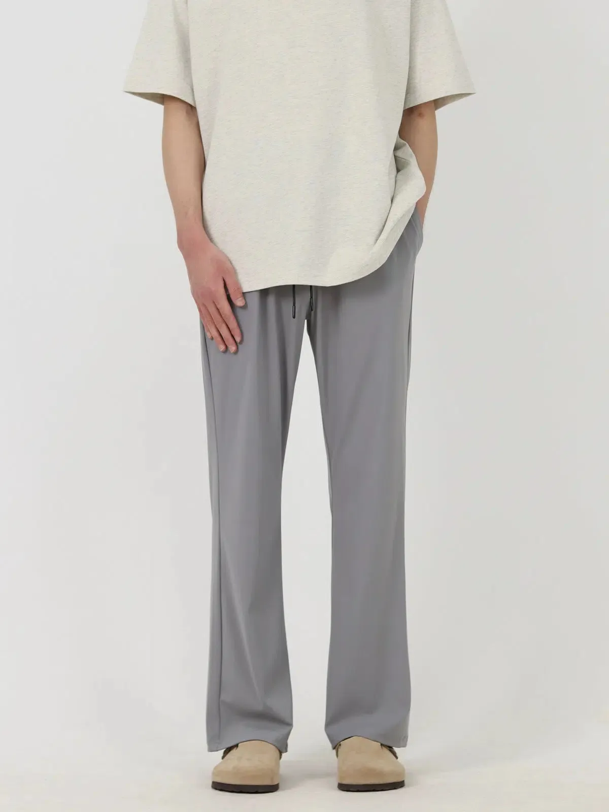 Elastic Waist Casual Pants