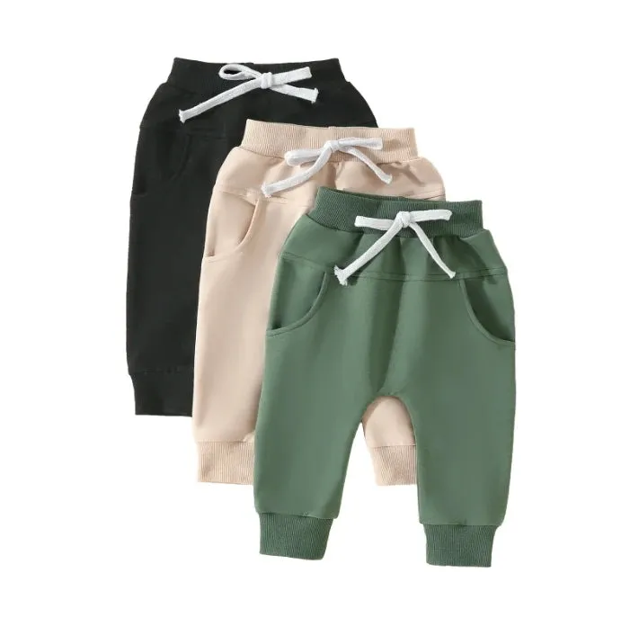 Elastic Waist Track Pants (3pcs)