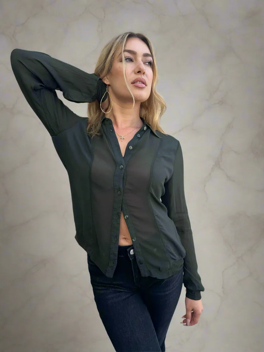 European Culture Long Sleeve Blouse