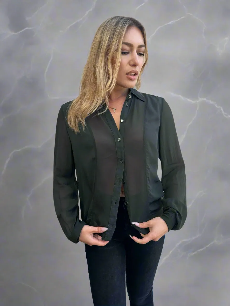 European Culture Long Sleeve Blouse