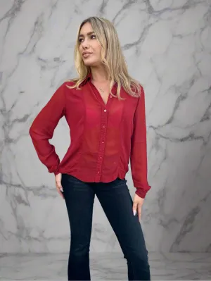 European Culture Long Sleeve Blouse