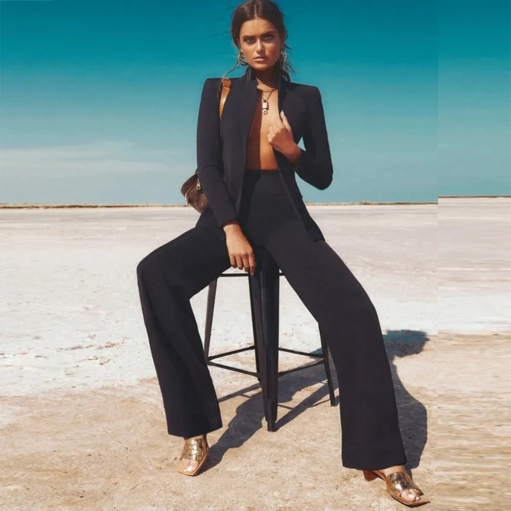 Fashion Sexy  2 Piece Trouser Suit