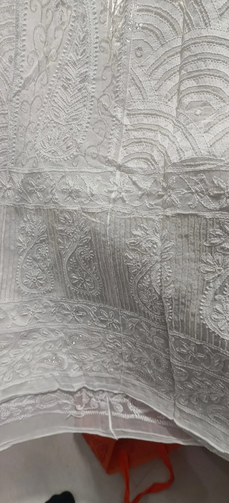 Fashion Vibes Boutique  Viscose Chikankari Anarkali Suit