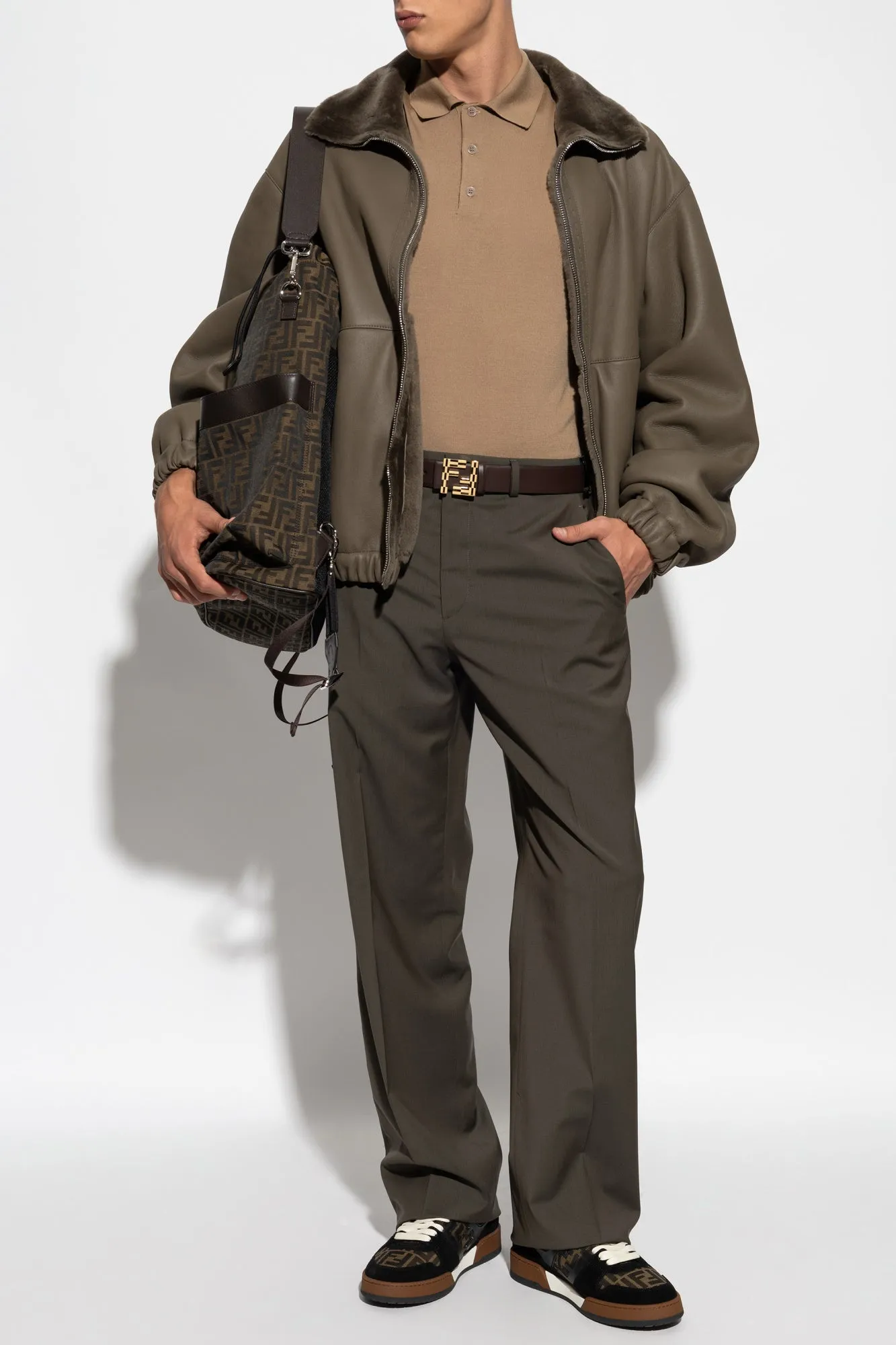 Fendi Woolen trousers in GREEN - 52