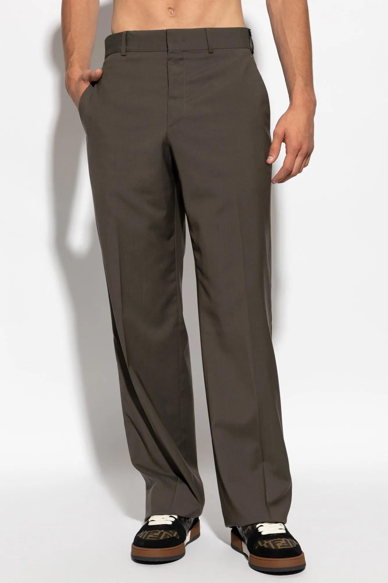 Fendi Woolen trousers in GREEN - 52
