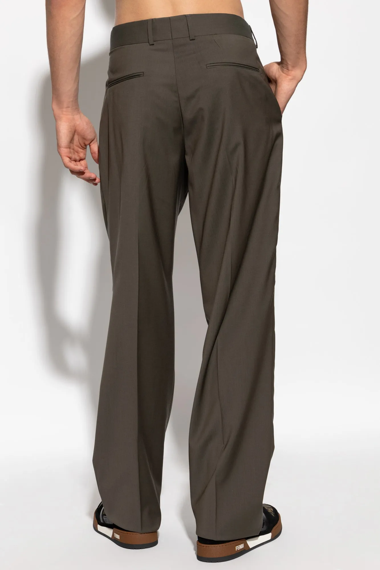 Fendi Woolen trousers in GREEN - 52