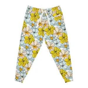 Floral Lightweight Athletic Joggers by Margo Makaroff - Perfect for Workouts and Relaxation with Personalization