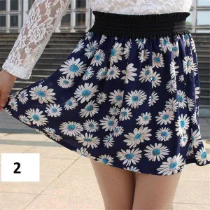 Floral Pleated Mini Skirt