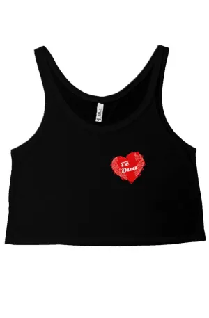 flowy boxy tank top- Black
