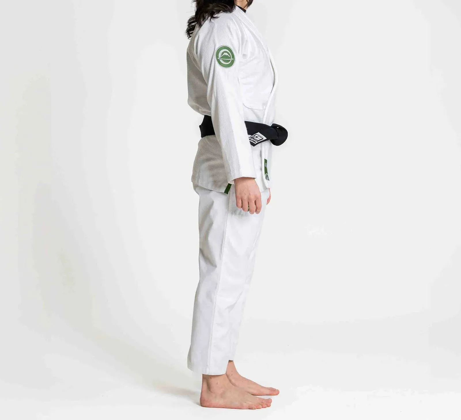 Fuji Sports Womens Flow-Tech BJJ Gi White/Green