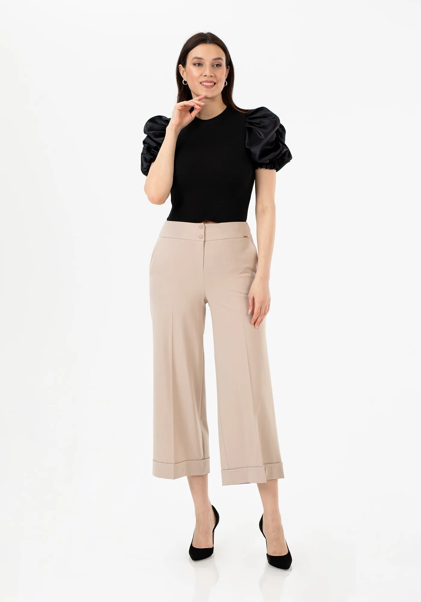 G-Line Wide Leg Cropped Pants