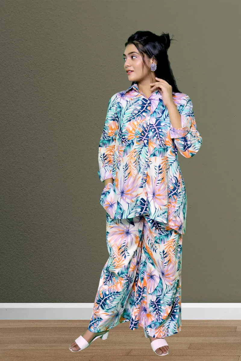 Ghazal - Tropical Print Co-ords Set