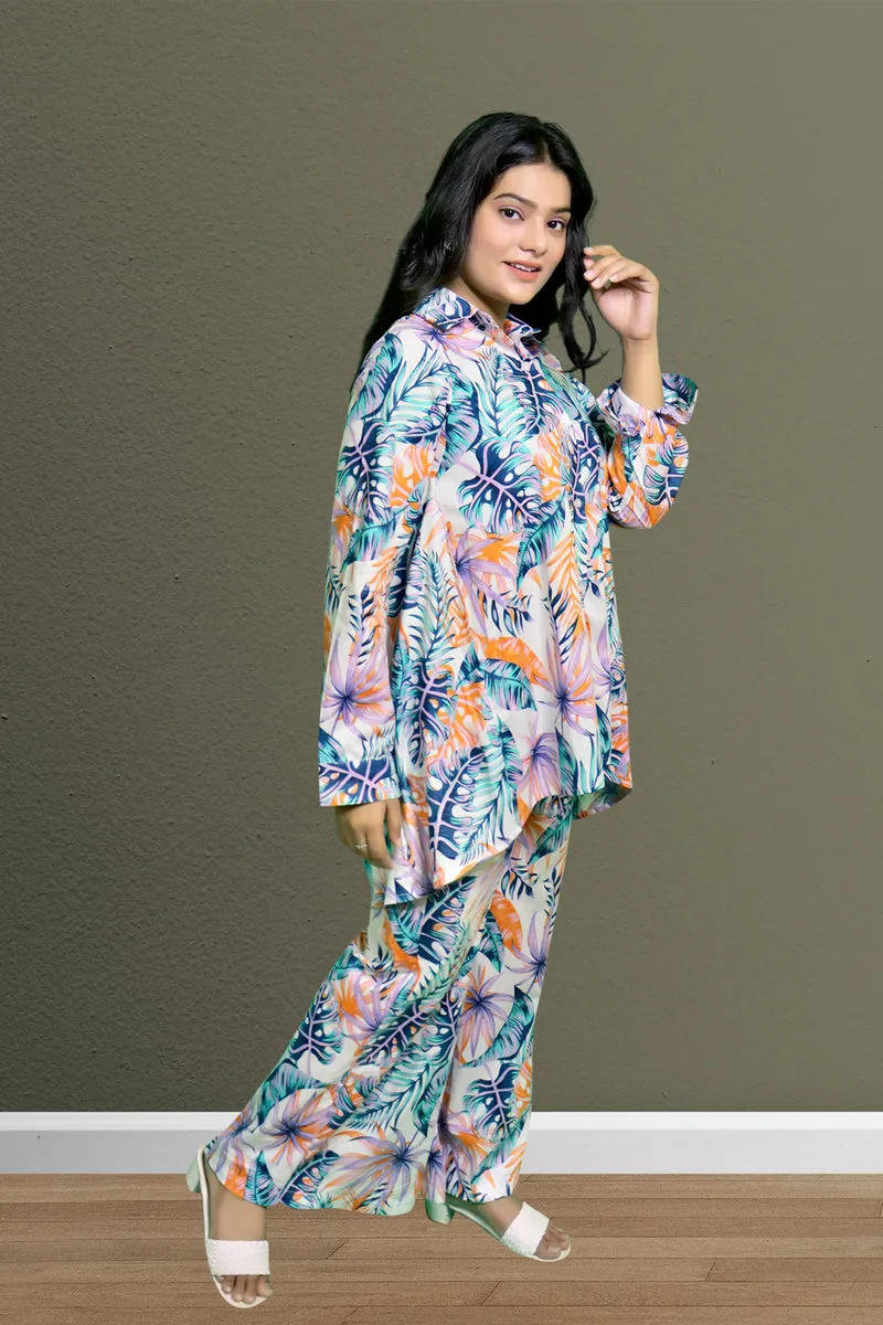 Ghazal - Tropical Print Co-ords Set