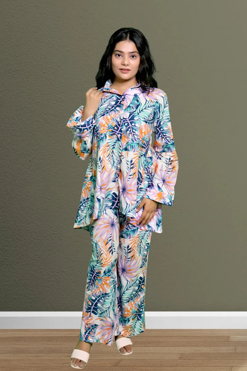 Ghazal - Tropical Print Co-ords Set