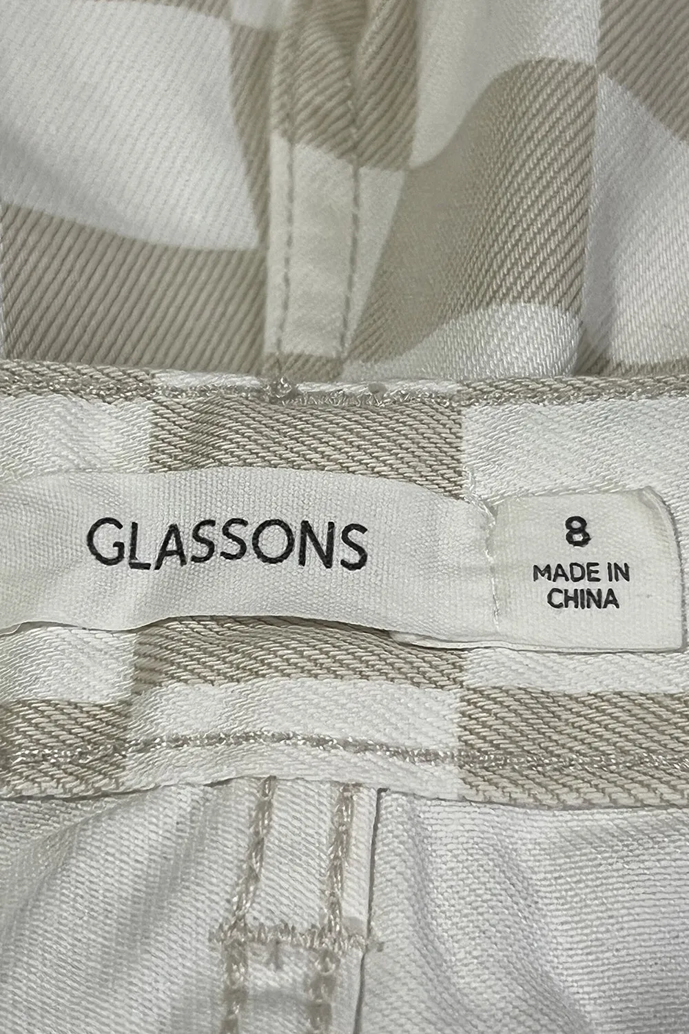 GLASSONS White and Beige Pants