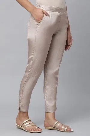 Gold Cuban Pants in Korean Satin