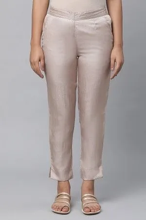 Gold Cuban Pants in Korean Satin