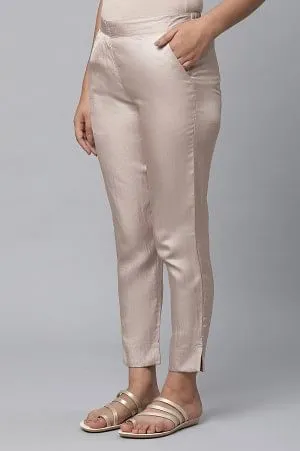 Gold Cuban Pants in Korean Satin