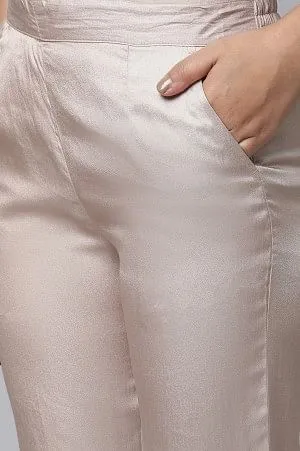 Gold Cuban Pants in Korean Satin