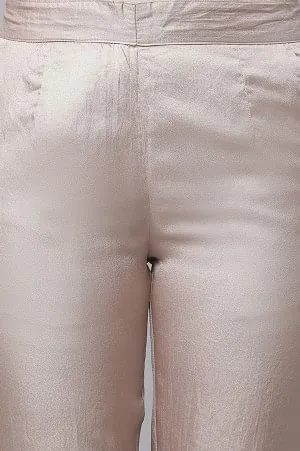 Gold Cuban Pants in Korean Satin