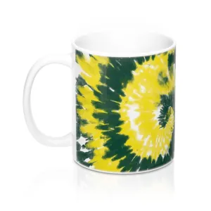 Green & Yellow Tie Dye Coffee Mug