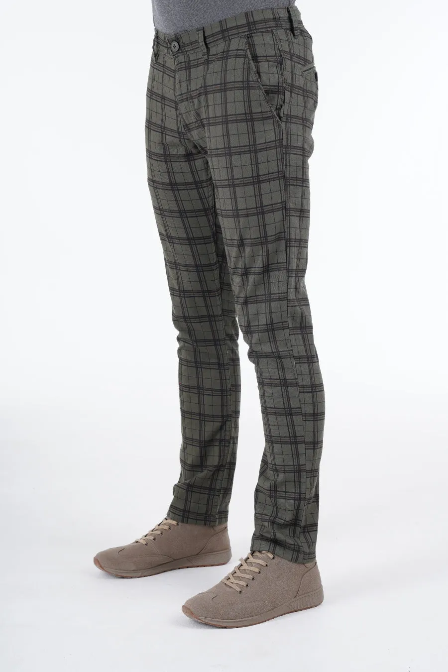 Green Plaid Pants