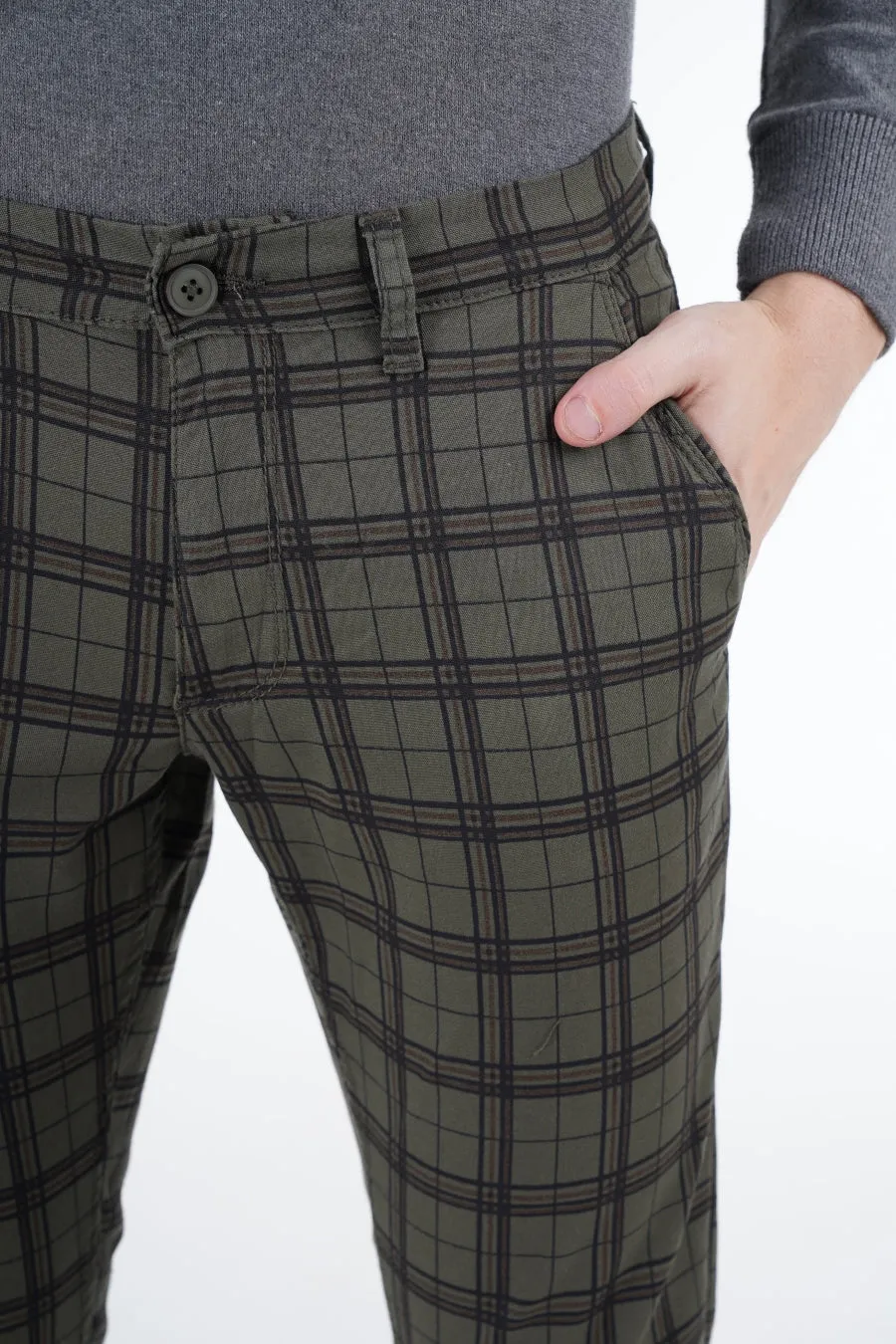 Green Plaid Pants
