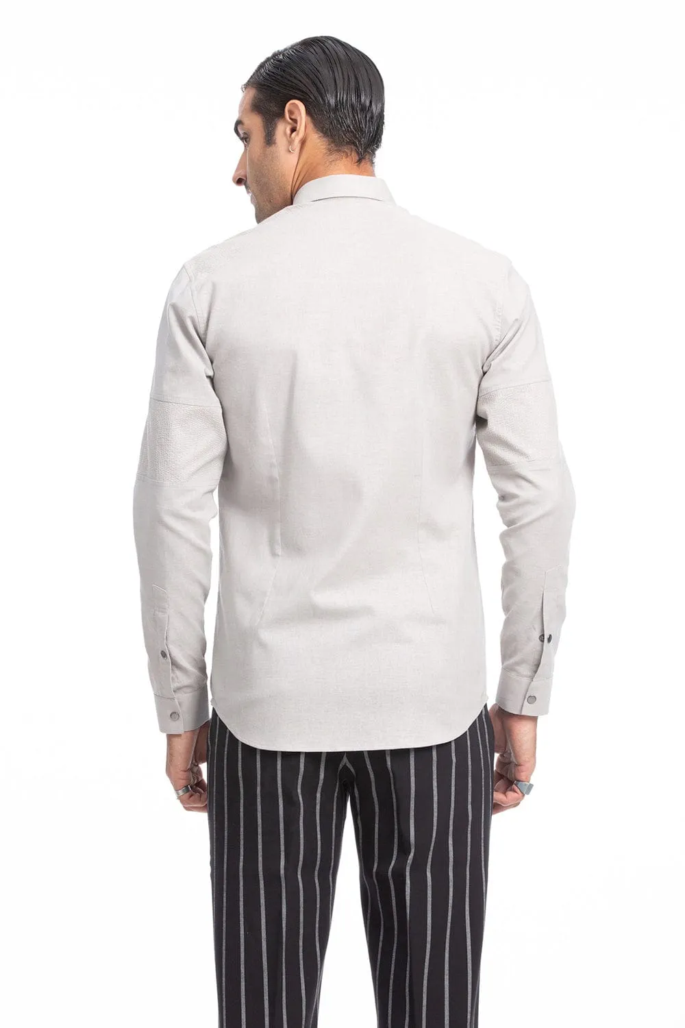 Grey Zipper Shirt