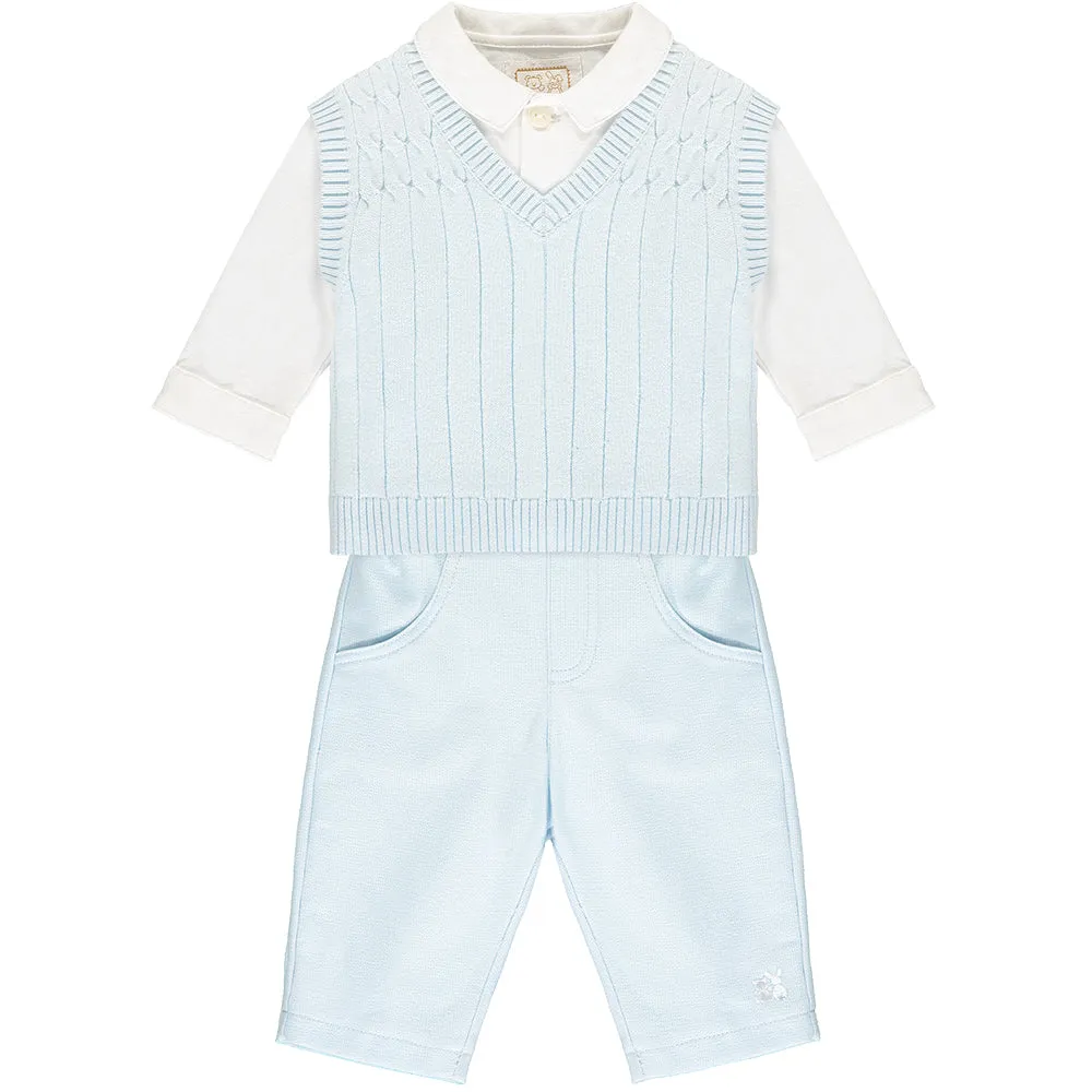 Gulliver Smart Baby Boys Blue Three Piece Set