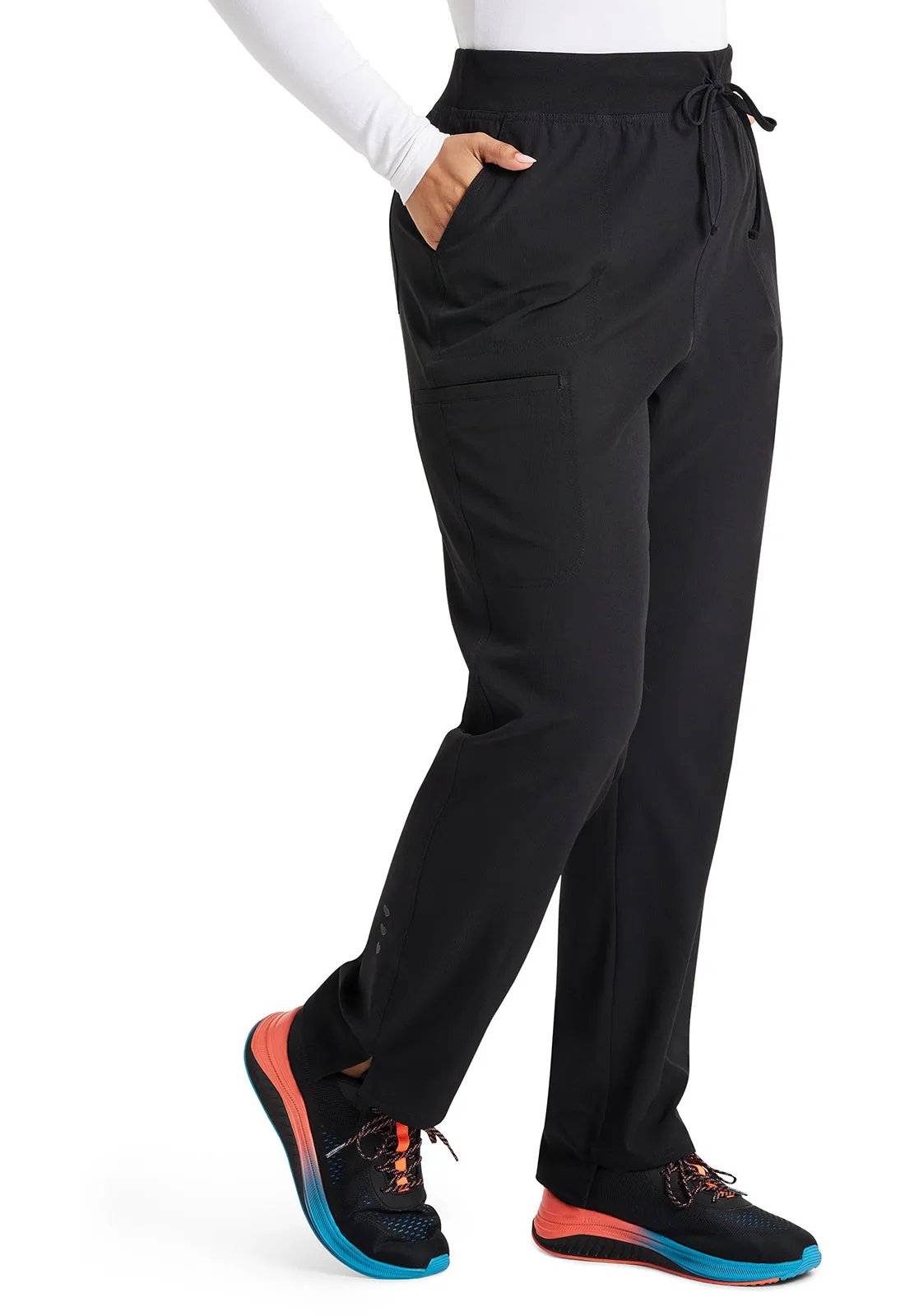 HeartSoul Break on Through HS047 Low Rise Drawstring Step Hem Pants Black