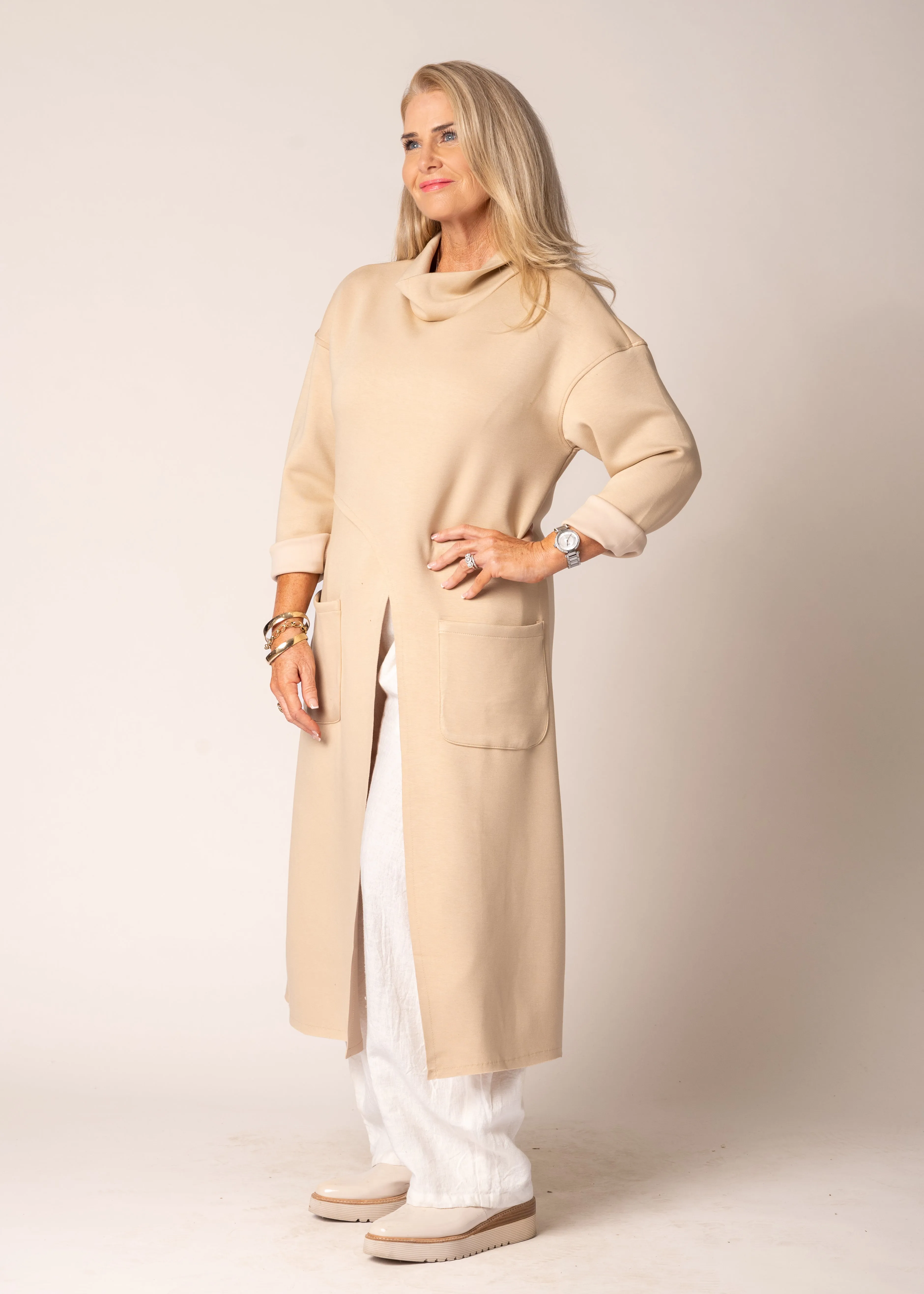 Heirani Dress in Latte