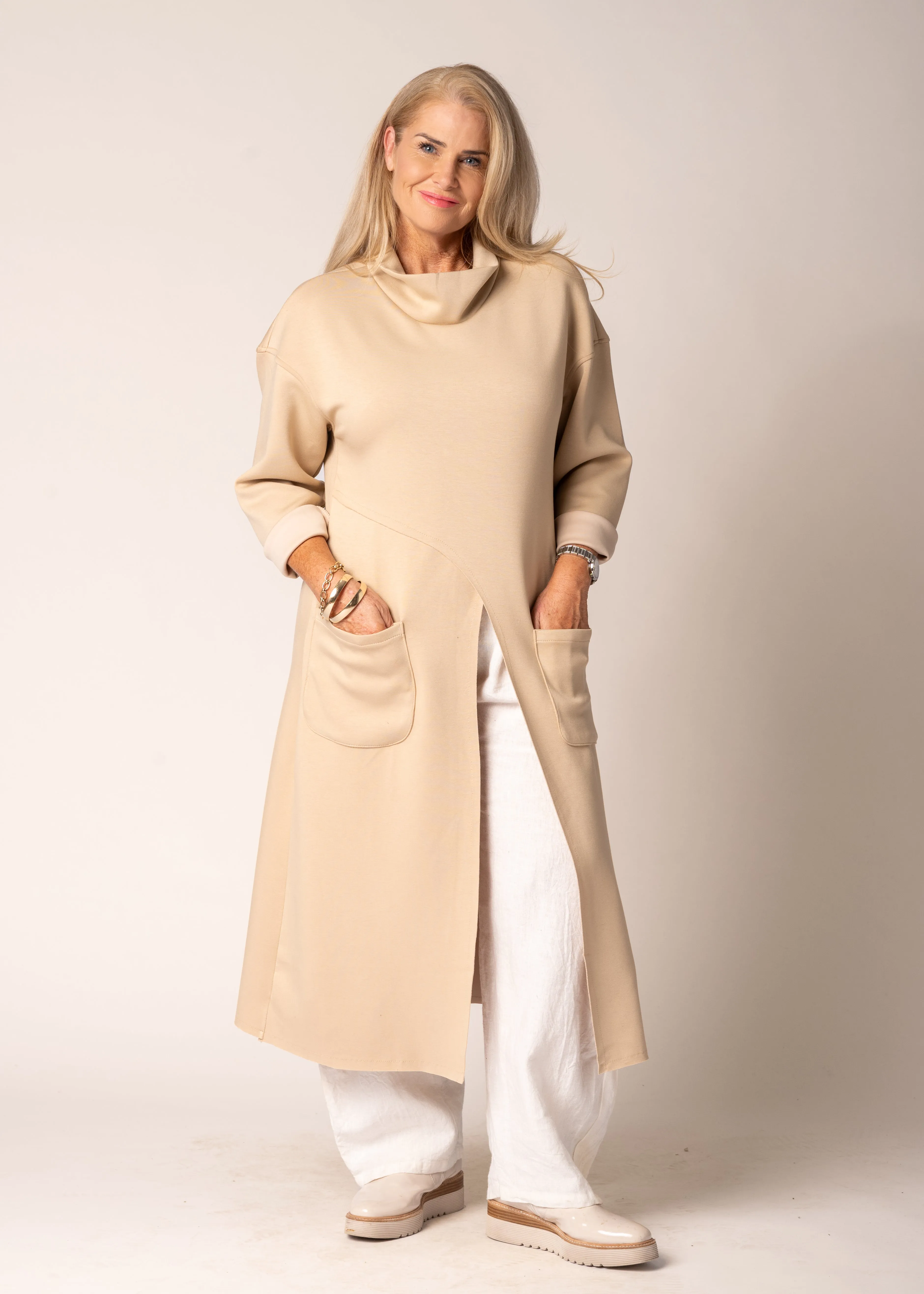 Heirani Dress in Latte