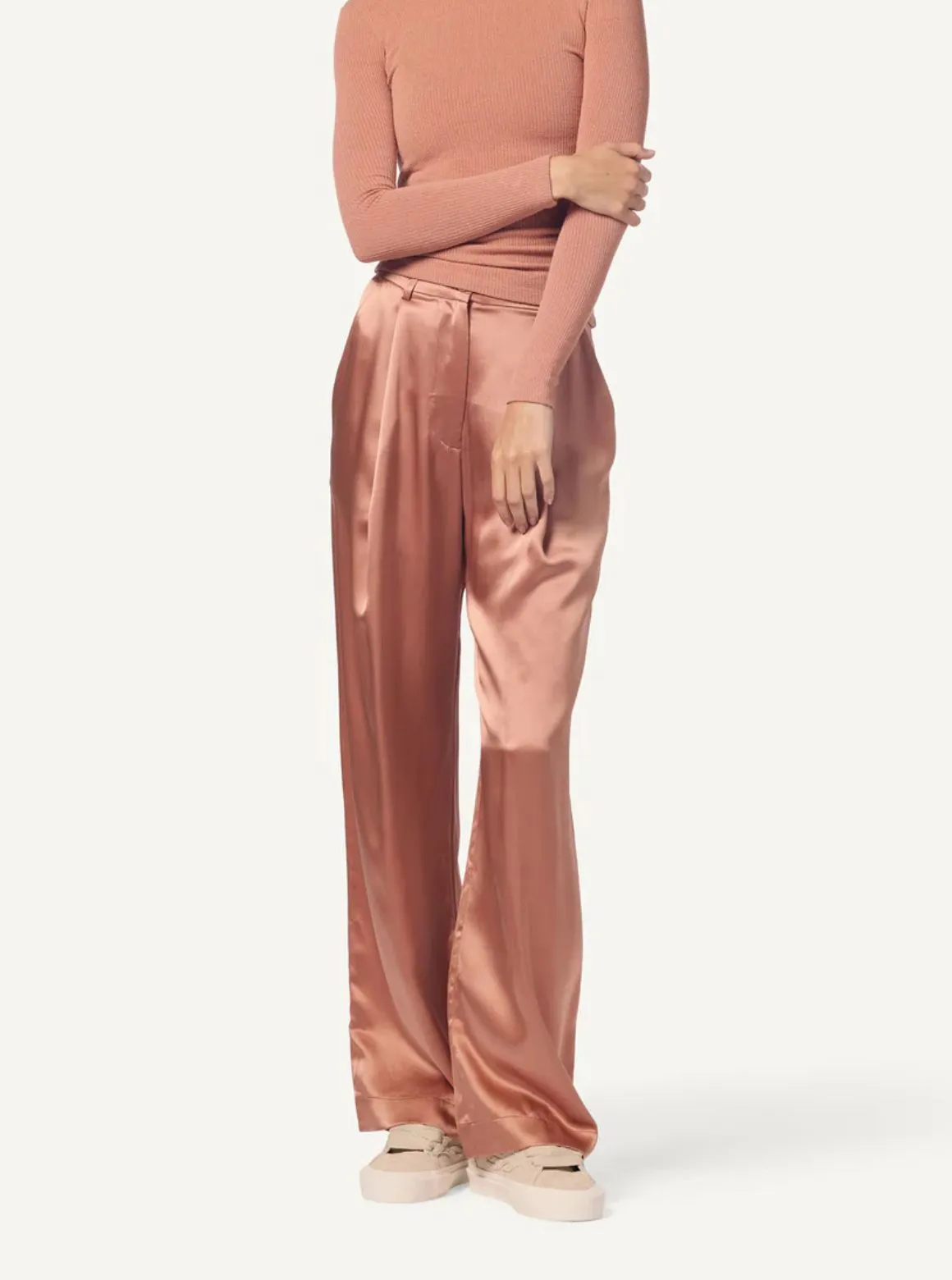 High Rise Pleated Pant