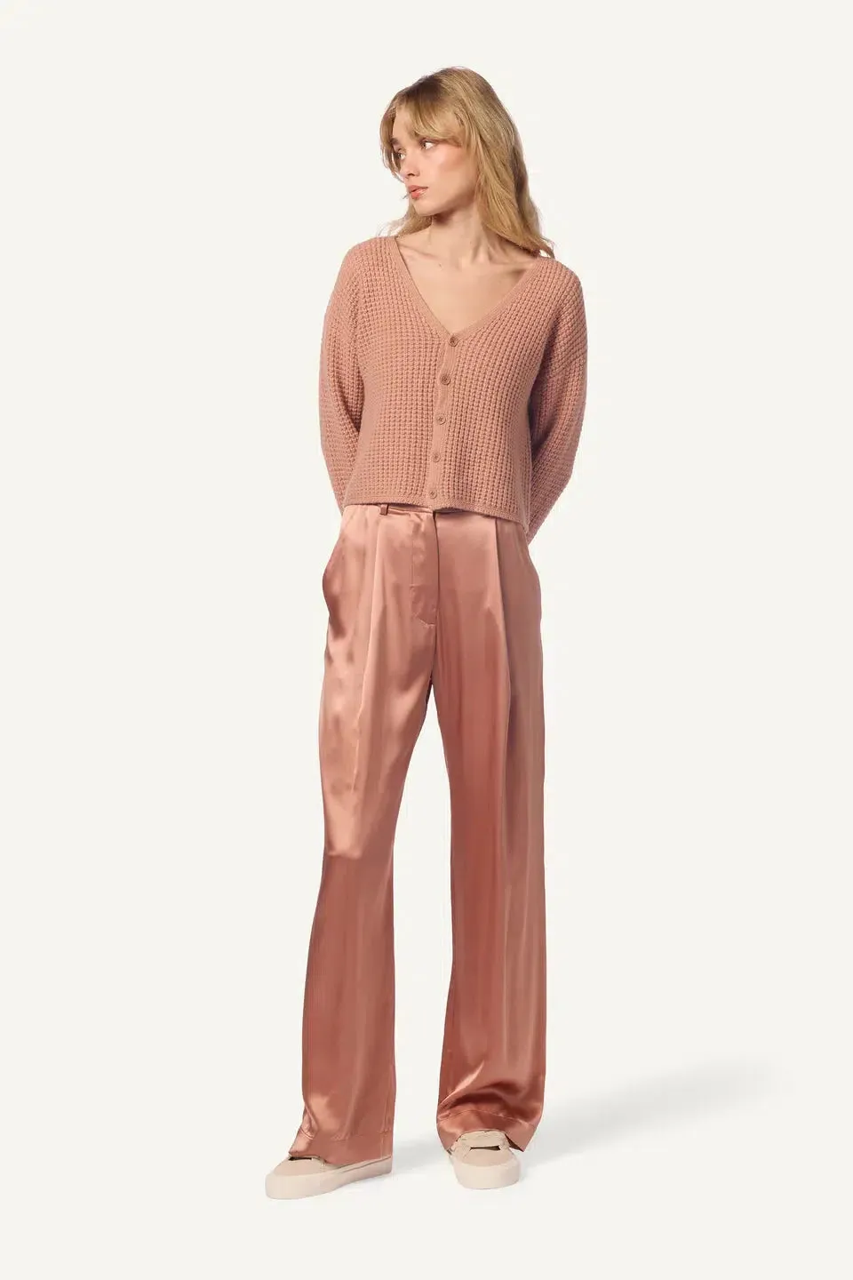 High Rise Pleated Pant