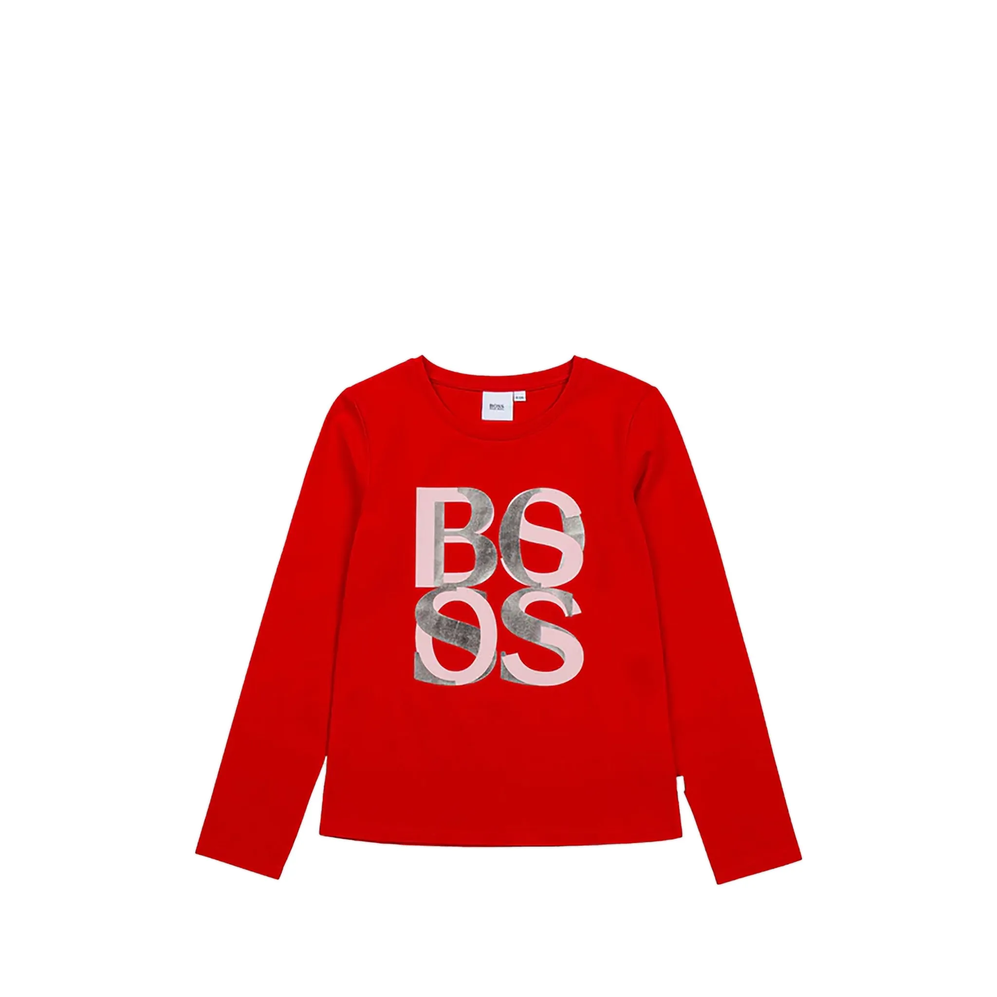 Hugo Boss Kids Girl's Long Sleeve Logo T-Shirt