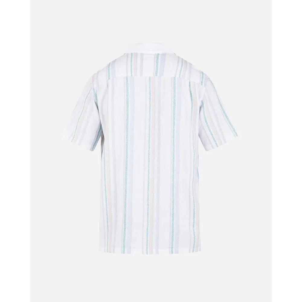 HURLEY RINCON LINEN S/S SHIRT WHITE 2