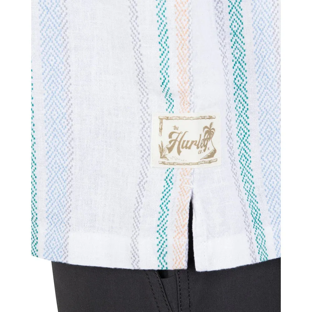 HURLEY RINCON LINEN S/S SHIRT WHITE 2
